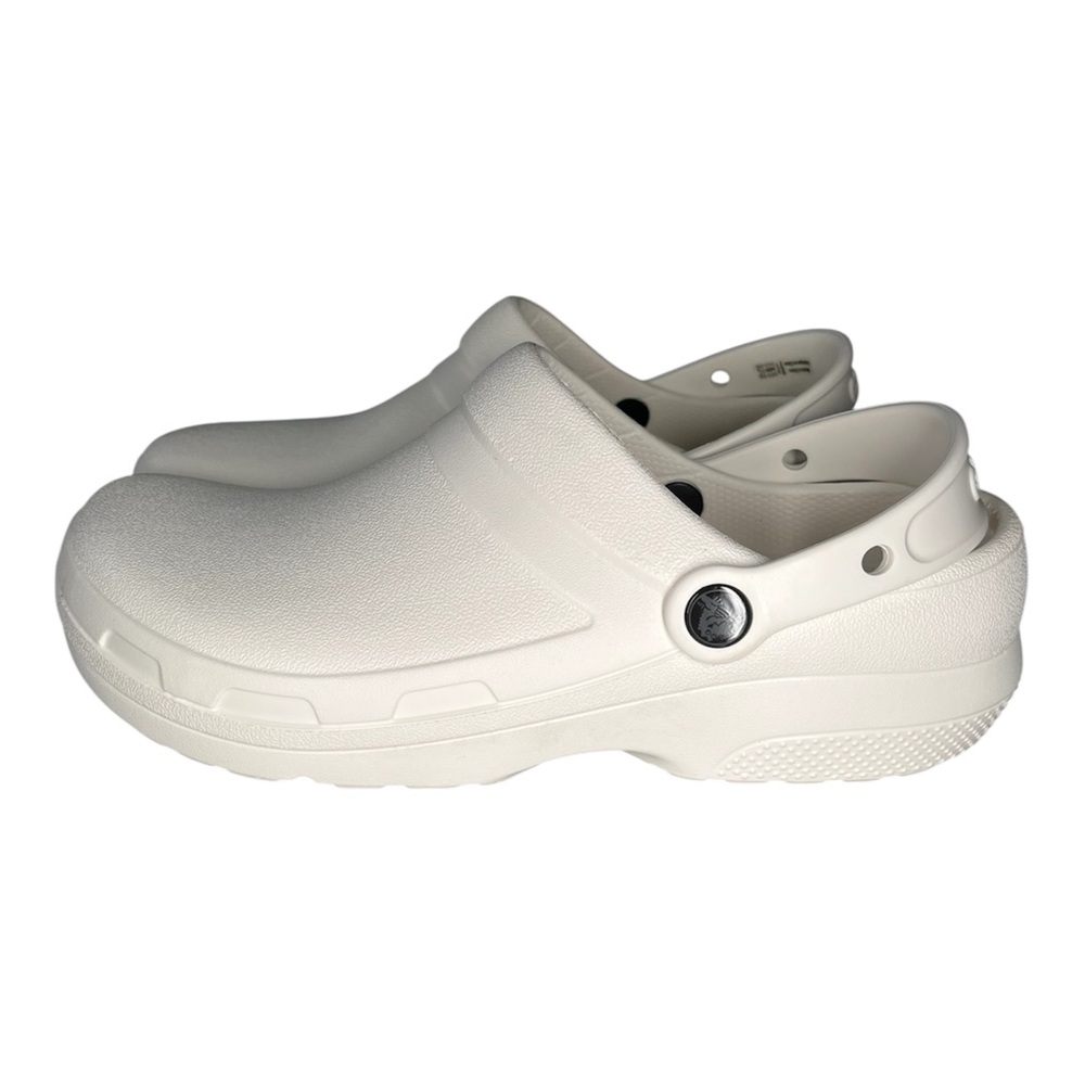 Crocs Specialist II Clog White Size Women’s 9 Men’s 7 Comfort Work Shoes  204590
